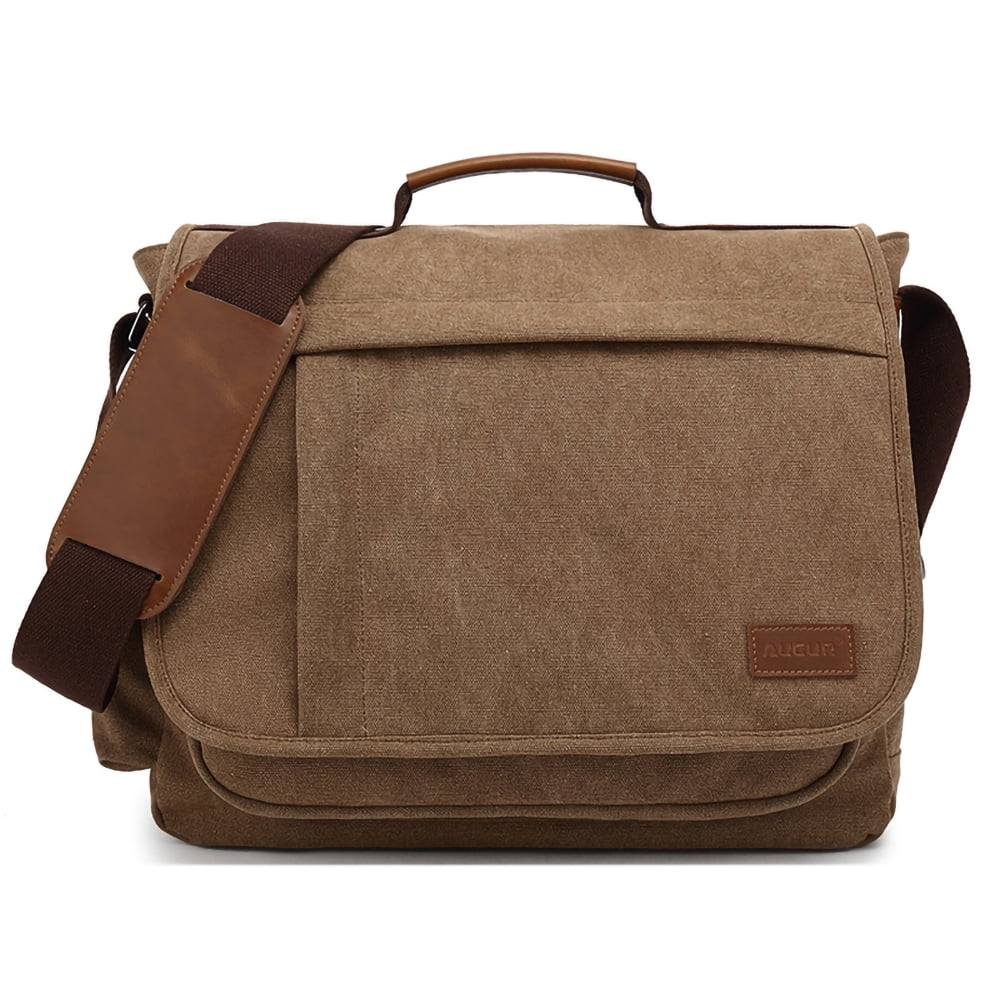 Canvas Messenger Bag, Durable & Strong Water-resistant Canvas Shoulder Bag