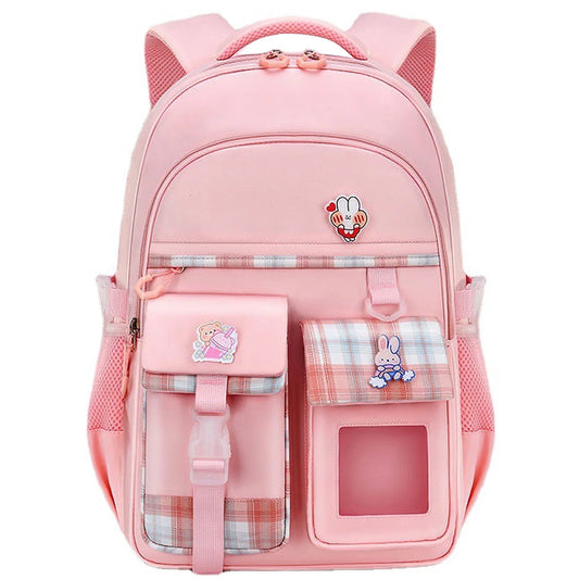 School Bag Backpacks for Girls,Lightweight School bag for Kids,Waterproof Bookbag for Elementary Primary School,Pink